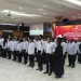 Proses pelantikan 150 anggota PPS di Kota Batu menyongsong Pemilu 2024, Selasa (24/1/2023).