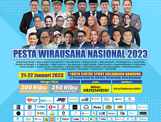 Poster Event Pesta Wirausaha oleh Komunitas Tangan di Atas (TDA).