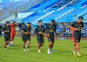 Arema FC latihan di Kota Batu