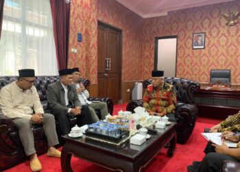 Audiensi calon pengurus ICMI Kabupaten Malang dengan Bupati Malang, Sanusi.