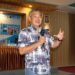 Dr Aqua Dwipayana saat mengisi acara Sharing Komunikasi dan Motivasi di Universitas Islam Majapahit.
