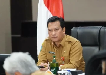 Sekda Kota Batu Zadim Efisiensi yang kini menjabat sebagai Plh Wali Kota sampai terpilihnya Pj Wali Kota definitif.