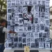 Pos polisi lalu lintas yang berada di Simpang Empat Rajabally Kayutangan Kota Malang kini tertutup penuh oleh berbagai poster tuntutan usut tuntas Tragedi Kanjuruhan.