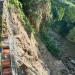 Kondisi plengsengan proyek gorong gorong Jalan Terusan Dieng, Kota Malang yang ambrol.