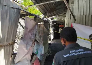 puing puing kebakaran pasar relokasi kota batu