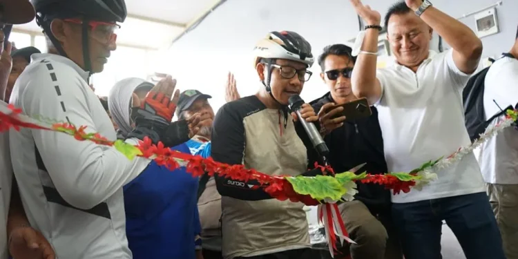 Peresmian kampung raket oleh Wali Kota Malang, Sutiaji.