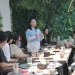 CEO Ngalup.co, Andina Paramitha, saat memberi sambutan di acara kolaborasi Ngalup.co bersama komunitas.
