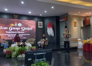 Kapolresta Malang, Kombes Pol Budi Hermanto saat menyampaikan sambutannya.