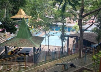 Kondisi wisata Tarekot Kota Malang yang sudah tidak beroperasi lagi.