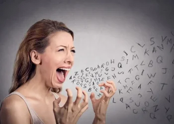 Ilustrasi menahan emosi.
