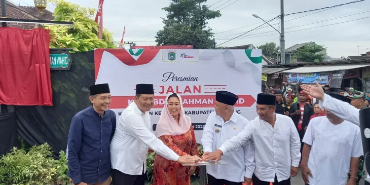 Peresmian Jalan Abdurrahman Wahid di Kepanjen.