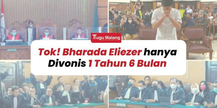 sidang pembacaan vonis Bharada E di Pengadilan Negeri Jakarta Selatan.