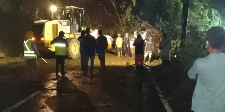 Jalur Kediri-Malang tertutup longsor