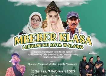 Poster acara Mbeber Klasa Lesbumi Kota Malang.