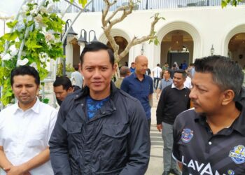 Ketua Umum Partai Demokrat Agus Harimurti Yudhoyono (AHY) saat berkunjung ke Kota Batu, Jawa Timur.
