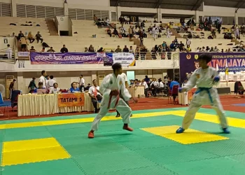 Suasana pertandingan siswa SMKN 1 Turen dalam Atmajaya Cup I.