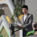 Presiden Jokowi saat memberikan sambutan di pembukaan puncak resepsi Harlah 1 abad NU di Gor Delta Sidoarjo pada Selasa (7/2/2023).
