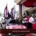 Peluncuran kirab bendera dari Kantor KPU Tanjung Selor, Kalimantan Utara.