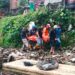 mayat pria tersangkut keramba ikan di sungai kasin