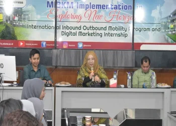 Ceremony pelepasan dan penyambutan mahasiswa program student exchange yang juga dihadiri Head of International Office UTHM Malaysia dan TSUOS Uzbeskistan.