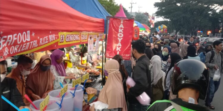 Pasar takjil yang ada di Kota Malang pada Ramadhan 2022 lalu.