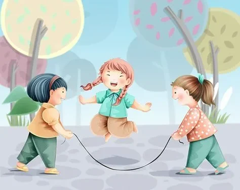 Ilustrasi permainan tradisional.