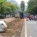 Median Taman dibongkar depan pasar induk among tani
