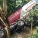Truk Pertamina Terperosok