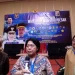 Ketua Majelis Dewan Guru Besar Perguruan Tinggi Negeri Badan Hukum, Prof Harkristuti Harkrisnowo, saat diwawancara terkait pergeseran pemberian gelar profesor kehormatan. Mereka meminta aturan syaratnya dikaji ulang.