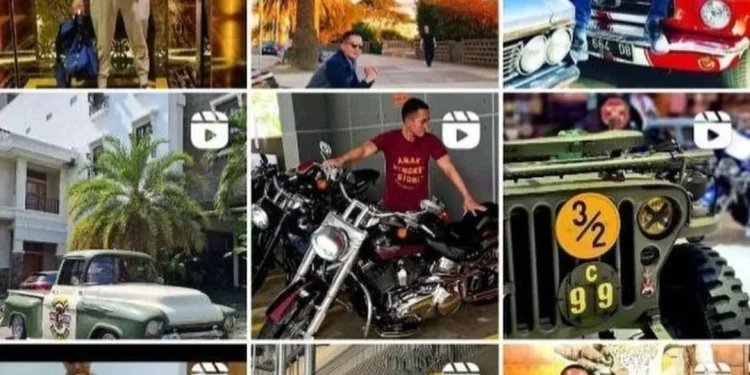 Tangkapan layar akun Instagram pribadi Kepala Bea Cukai Yogyakarta Eko Darmanto sebelum non-aktif.