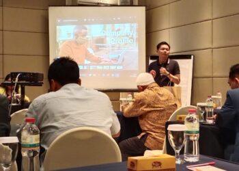 Suasana seminar bisnis oleh PT Victory International Futures Malang, Jumat (17/03/2023) di Hotel Trio Indah 2.