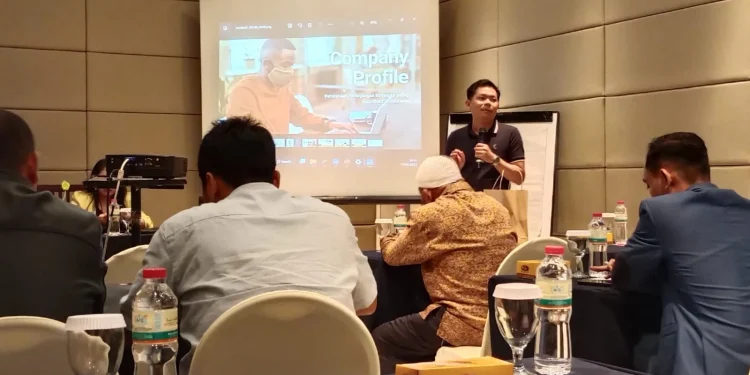 Suasana seminar bisnis oleh PT Victory International Futures Malang, Jumat (17/03/2023) di Hotel Trio Indah 2.