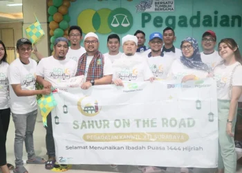 Kegiatan gebyar Ramadan PT Pegadaian Kanwil XII Surabaya.