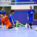 Laga uji coba antara Unggul FC Malang dan Tim Futsal Kota Malang.