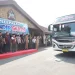 Peserta mudik gratis berangkat dari Pendopo Agung Kabupaten Malang.