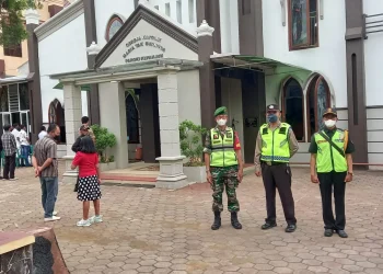 POlres Malang dan Personil gabungan amankan rangkaian Paskah