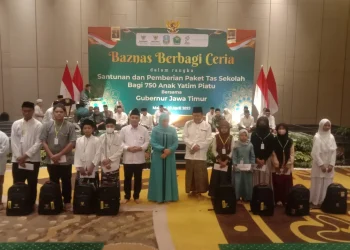 santunan kepada para anak yatim oleh baznas di Kota Malang