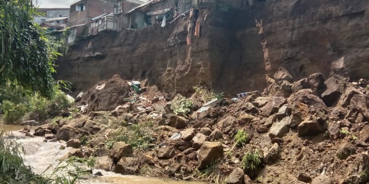 Lokasi bencana tanah longsor di Kota Malang
