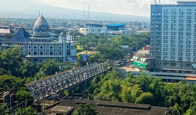 Jembatan Soekarno-Hatta (Suhat) Kota Malang yang kerap dijadikan tempat melancarkan aksi bunuh diri.