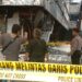 Tim Labfor Polda Jatim melakukan penyelidikan penyebab kebakaran di Malang Plaza.
