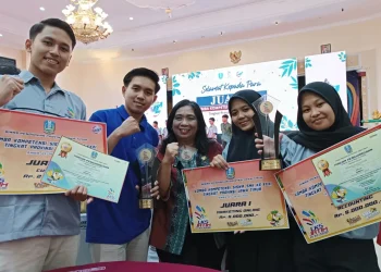 Para siswa dan siswi SMKN 1 Turen yang menorehkan prestasi di LKS Provinsi Jawa Timur 2023.