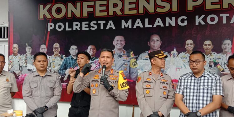 Kapolresta Malang Kota, Kombes Pol Budi Hermanto mengungkap hasil penyelidikan Labfor Polda Jatim.