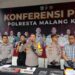 Kapolresta Malang Kota, Kombes Pol Budi Hermanto mengungkap hasil penyelidikan Labfor Polda Jatim.