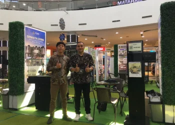 Stand Srimaya Living di Integra Property Exhibiton 2023 di Sidoarjo.