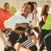 Zumba adalah jenis cabang senam yang memadukan gerakan aerobik dan tarian yang mengikuti irama musik.