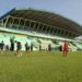 Punggawa Arema FC saat menjalani sesi latihan di Stadion Gajayana, Kota Malang. (Foto/M Sholeh)