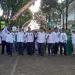 Rombongan DPC PKB Kabupaten Malang berjalan menuju Kantor KPU Kabupaten Malang dengan melantunkan sholawat.