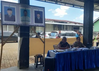 Pelaksanaan Pilkades di Desa Panggungrejo Kecamatan Kepanjen.