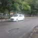 Jalan berlubang di Kota Malang