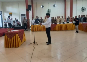 Pembacaan deklarasi siap menang dan siap kalah calon kades di Kabupaten Malang.